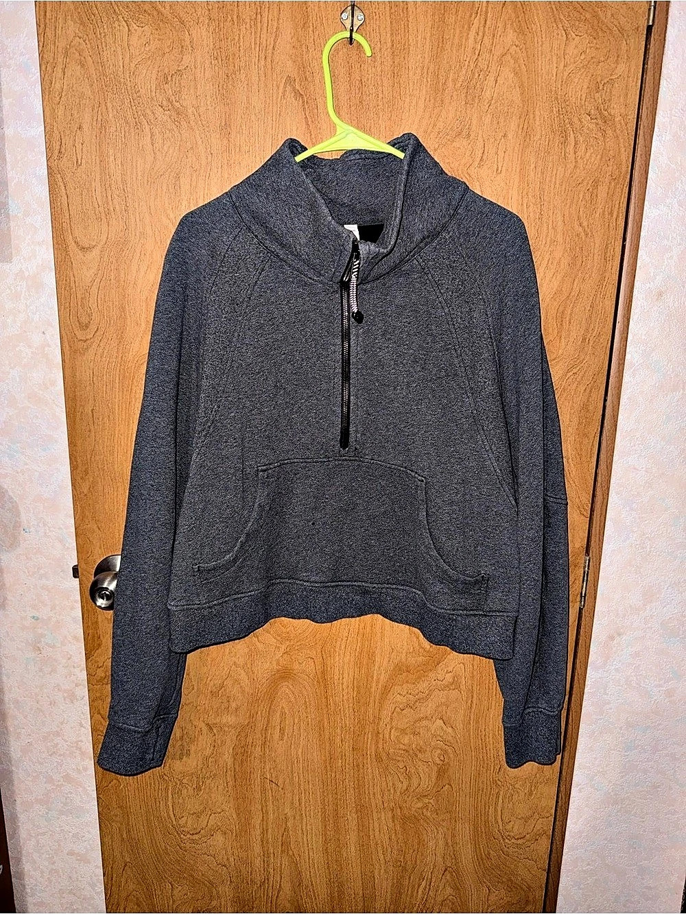 lululemon Scuba Oversized Funnel-Neck Half Zip Gray XL/XXL